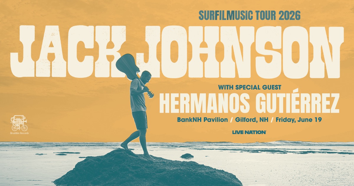 Win Tickets to See Jack Johnson on His SURFILMUSIC TOUR at the BankNH Pavilion
